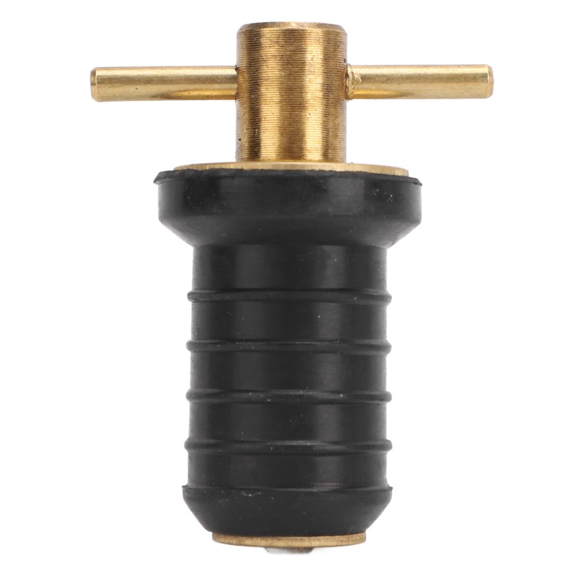 Marine Boat Brass T Handle Drain Plug Strong Structure Twist