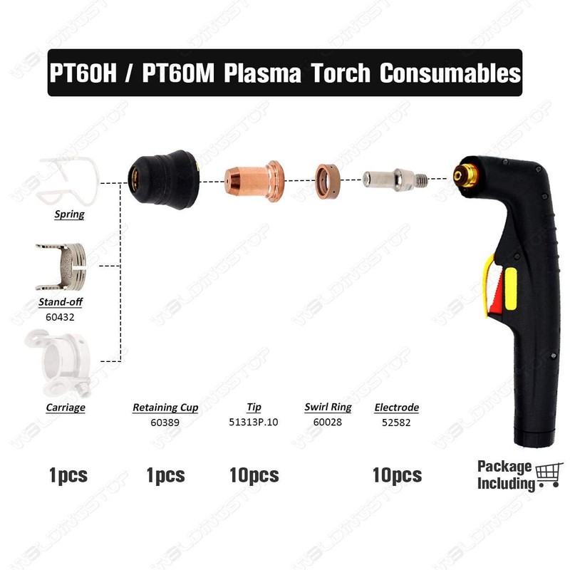 WeldingStop Plasma Cutting Torch for harbor freight 62204 IPT-60 PT-60