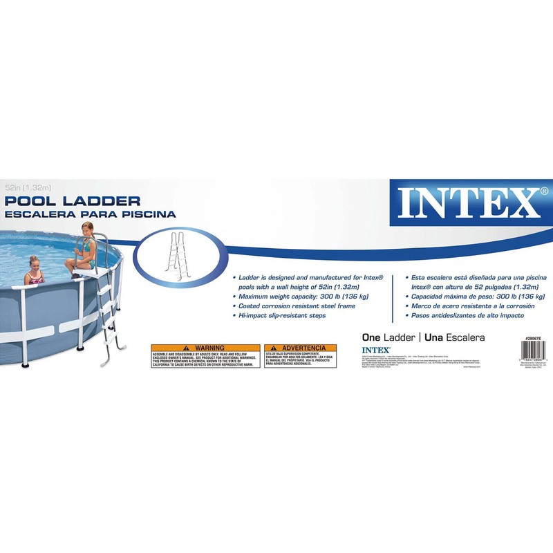 Intex 28067E Steel Frame 52" Pool Entry Step Ladder with