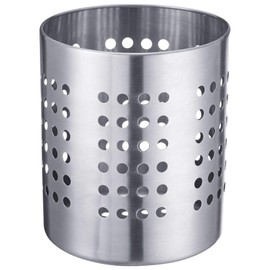 Westmark 69022211 Cutlery Basket / Kitchen Utensil Holder Round Diameter 12 cm Height 13.5 cm Stainless Steel Silver