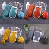 3-Piece Exfoliating Bath Set: Mitt, Back Scrubber, Shower Puff Gray 5ea