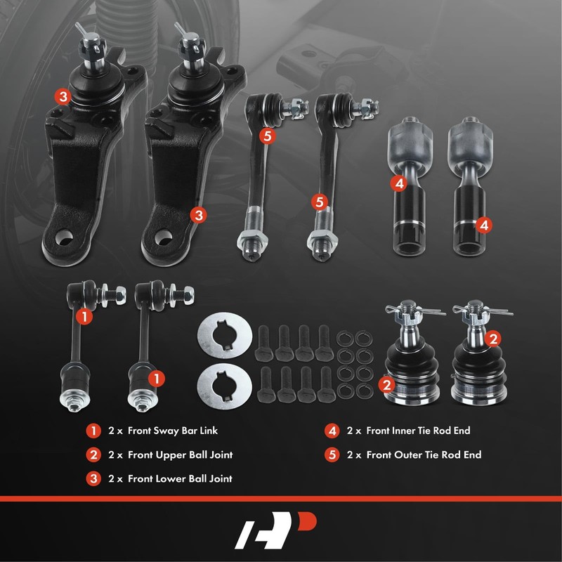 A-Premium Set of 10, Front Sway Bar Link, Upper Lower