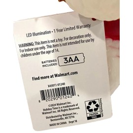 Holiday Time NEW Holiday Time Poodle Dog Puppy Santa Hat 11" Lighted LED Tabletop Blow Mold