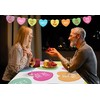 2Pcs Valentines Day Tablecloth Decorations 60x84 Inch: Candy Heart Table