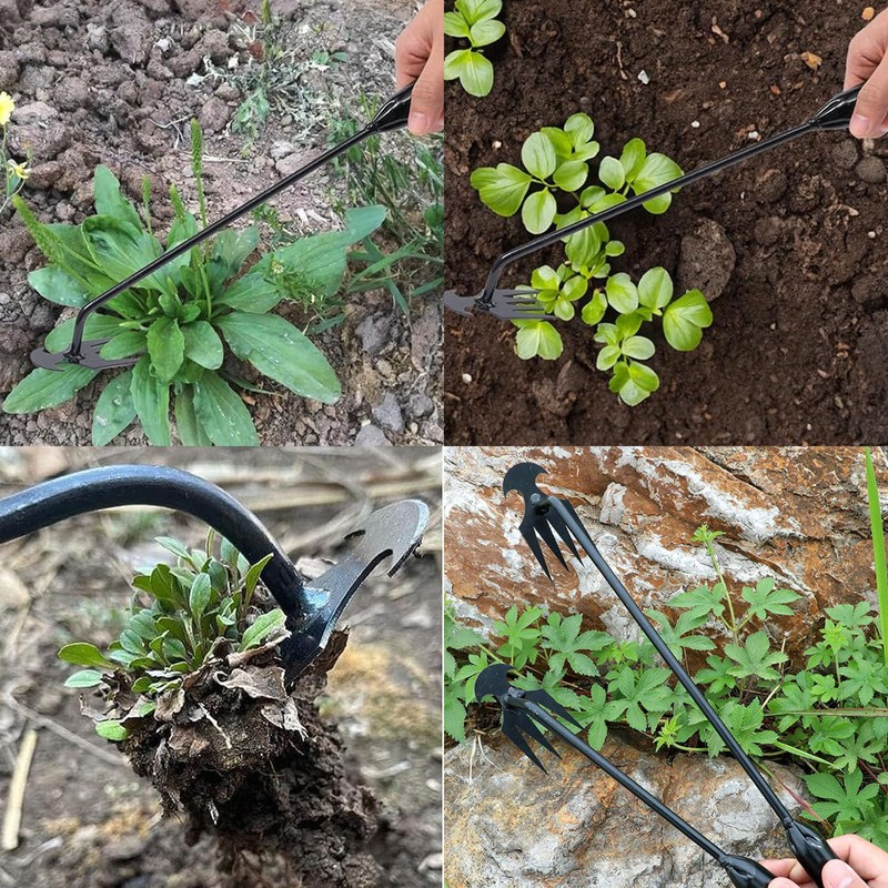 wodehahagou 2 Pcs Weeding Tool Multi Purpose Garden Weeder Tool
