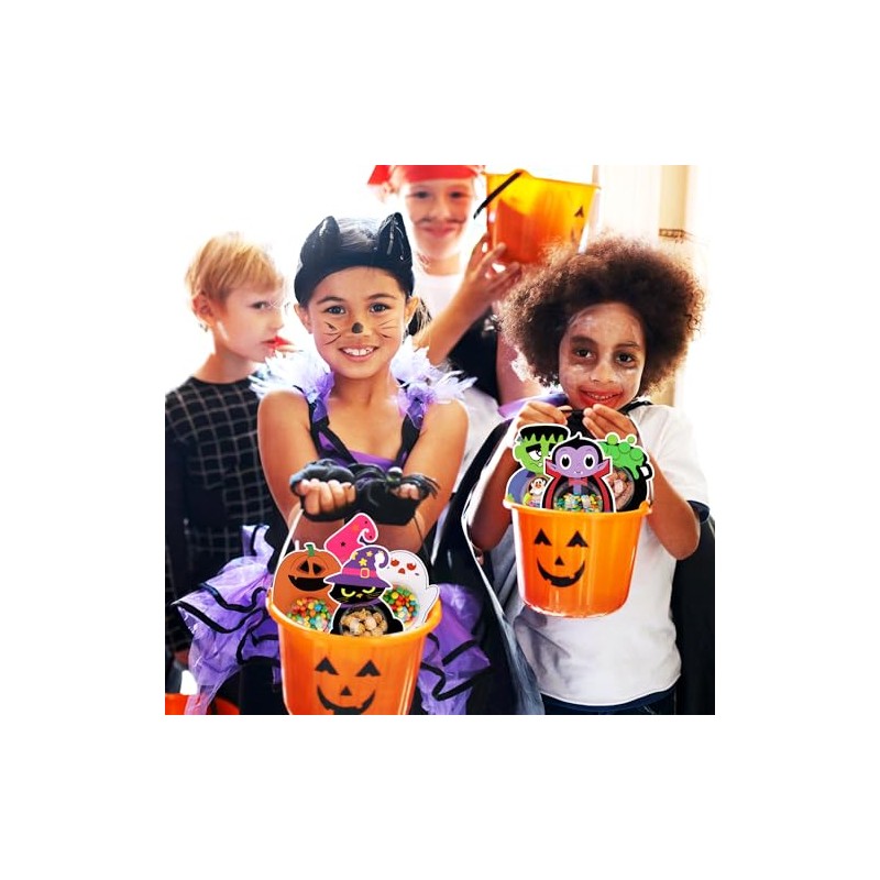 Juego de 36 tarjetas para dulces de Halloween con cúpula
