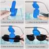 quipuda Pack of 2 Glasses Holders for Car Sun Visor,