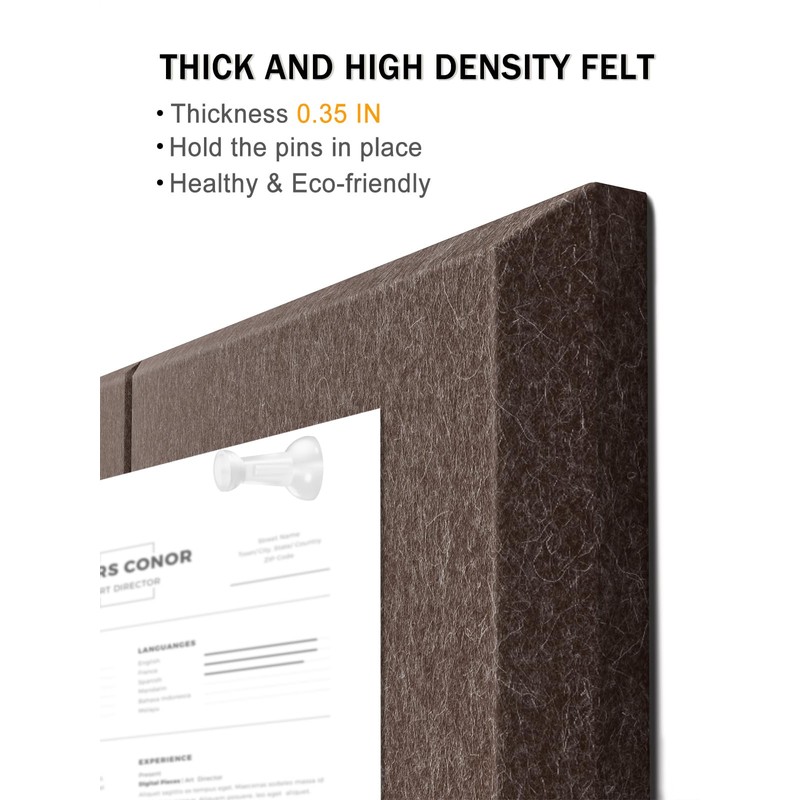 Hsurbtra Large Cork Board for Wall 47 x 36 Inch,