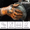 GLOVEWORKS HD Orange Nitrile Gloves, 8 mil Nitrile Disposable Gloves