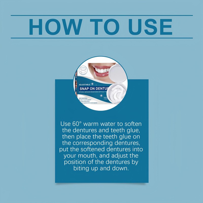 Snap on Veneers Dentures Fake Teeth,Snap on Veneers Teeth,Temporary Ve/neers