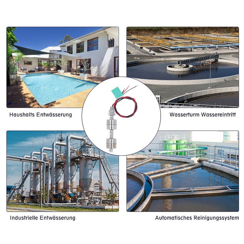 Float Switch Water Level Sensor 100mm Low Pressure Stainless Steel