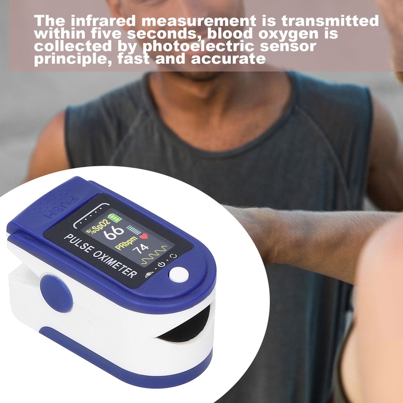 Fingertip Pulse Oximeter LED Dispaly Blood Oxygen Saturation Heart Rate