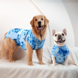 Knafe Recovery Suit for Dogs After Surgery – Breathable Dog Onesie Cone Alternative, Anti-Licking Surgical Suit for Spay Neuter Wounds, Comfortable E-Collar Replacement for Male & Female Dogs