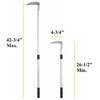 Weeding Sickle Long Handle Adjustable (26-1/2" to 42-3/4") Japanese Stainless