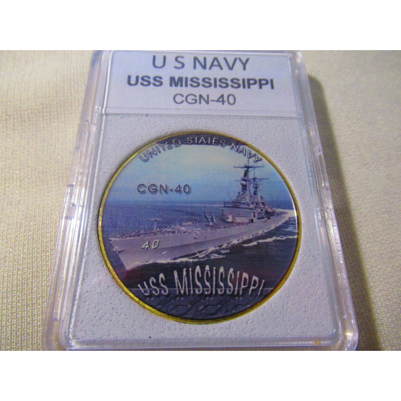 US NAVY - USS MISSISSIPPI (CGN-40) Challenge Coin