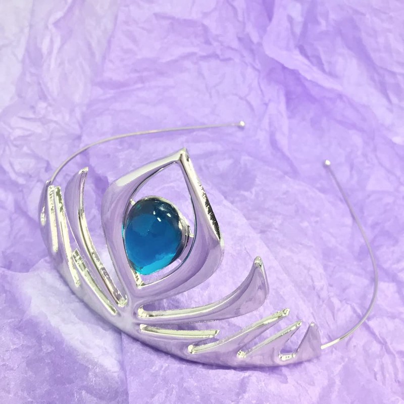 Kuzhi Princess Queen Elsa Coronation Crown (Silver)