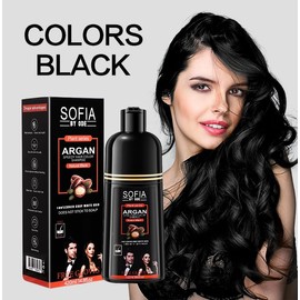 SOFIA BY ODE Speedy Hair Dye Shampoo 420ml/14.8 fl.oz - Black/Brown (Black, 420ml)