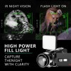 NBD Video Camera 4K 48MP Night Vision Camcorder Touch Screen
