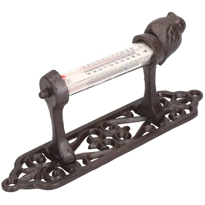 AB Tools Wall Rustic Thermometer Garden Wall Celsius Cast Iron