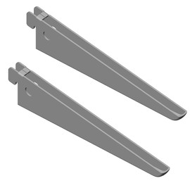 Element System Shelf Brackets, 2-row U Profile, Set of 2, Customisable, 18133-00030