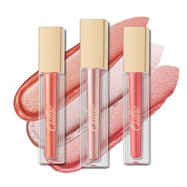 Oulac Lipstick Metallic Glitter 2-in-1 Lipstick & Eyeshadow Lipstick 8 Hours Hold Light Lipain Highly Pigmented Smudge-proof Waterproof Set 1