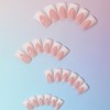 24Pcs Press on Nails - French Tip False Nails Long