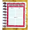 Handmade Christmas Holiday Meal Planner Dashboard Insert 4 use w/