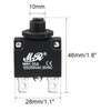 Bumbesti 5Pcs 32VDC,AC125-250V Thermal Overload Protector Push Button Reset Circuit