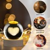 AWARDSEN 60 mm Crystal Ball Heart, Paperweight Glass Ball Decoration,