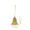 Ipetboom 12pcs Xmas Bell Pendant Ornaments Festive Plastic Hanging Decorations
