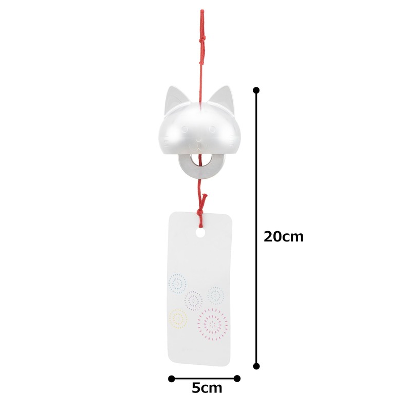 Daiki Seiko Co., Ltd. Aluminum Wind Chime, Cat