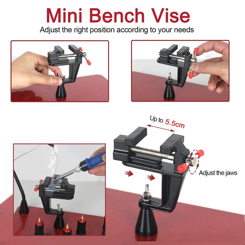 Soldering Helping Hands Station, NEWACALOX Magnetic Third Hand Helping Tool
