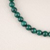 GAVU Crystal Bead Bracelet with Fleur De Lis, Malachite, malachite