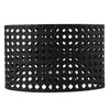Iron Hollow Oval Lampshade Metal Engraving Hollow Lampshade Compatible for