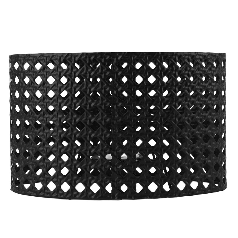 Iron Hollow Oval Lampshade Metal Engraving Hollow Lampshade Compatible for