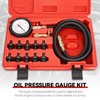 Auto Dynasty Oil Pressure Kit Dual Scale Gauge Engine Testing