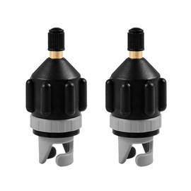 HEYTUR Inflatable Boat SUP Pump Adaptor Standard Schrader Conventional Air Pump Air Valve Adapter Spoke Plate Attachment(Black*2)