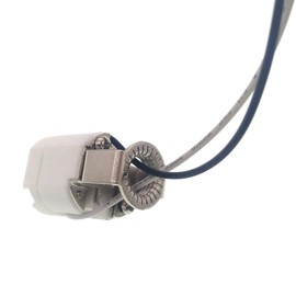 E11 Mini-Candelabra Base Ceramic Lampholder,TWDRTDD Mini Can E-11 Base Porcelain Halogen Bulb Socket With 6" Wire Leads (2-Pack,SizeC)