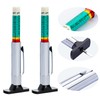 WSERE 2 Pieces Car Tire Depth Gauge Tester Tyre Tread