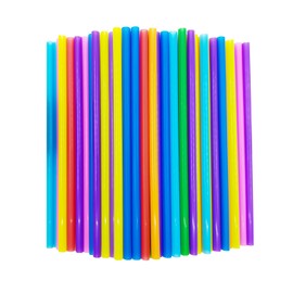 FOREVERIE 100 PCS 10.3" Long Jumbo Smoothie Straws Plastic, Wide-Mouth Straws for Milkshakes & Thick Drinks, Calibre 0.4 Inch