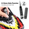 Hobbypark 0-14mm Hole Puncher Reamer w/Sleeve and Curved Scissors Set