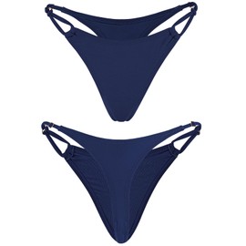 Ocean Blues - Bikini para mujer, Azul marino, M