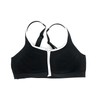 Victoria's Secret VSX Knockout Front Close Sports Bra Black White