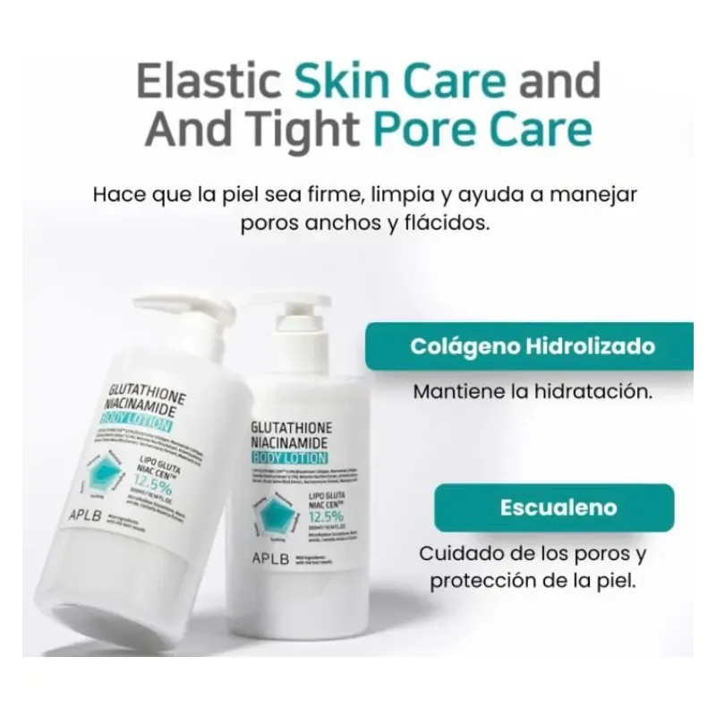 Aplb Crema Loción Corporal Glutation Niacinamida 300ml