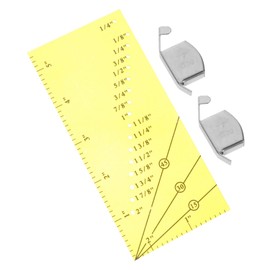 Gadpiparty 1Set Sewing Machine Sew Allowance Ruler Quilting Tools with Magnetic Guides Durable Measure Ruler for Accurate Patchwork and DIY Sewing Projects