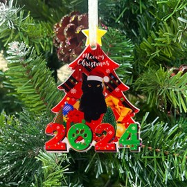 Black Cat Ornaments for Christmas Tree, Moewy Christmas, Funny Cat Ornaments for Christmas Tree, Cat Christmas Ornament 2024, Christmas Tree Cat Ornament, Christmas Ornament 2024 Decoration