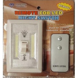 Diamond Visions Remote COB LED Night Light Switch NEW