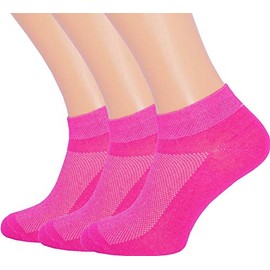3 Pack Unisex Ultra Thin Breathable Dry Fit Low Cut Running Ankle Socks black white grey color (Pink, Shoe Sizes 6-12 US/Socks Sizes 10-13)