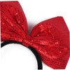 Beavorty Sequin Hair Hoop with Big Bowknot Design Comfortable Headband
