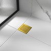 Bernkot Square Shower Drain 4", 304 Stainless Steel Floor Drain